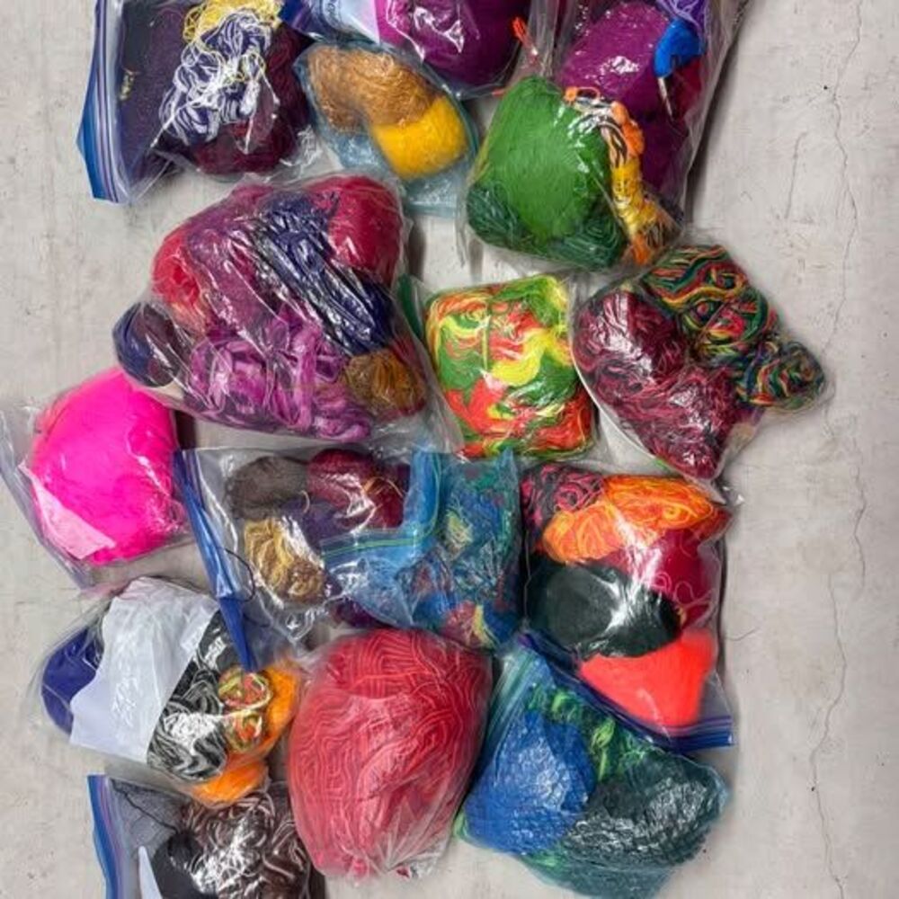Assorted Yarn and Craft Supplies Lot